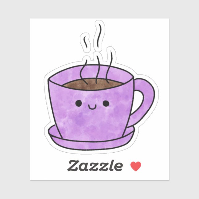 Cute yummy coffee sticker (Sheet)