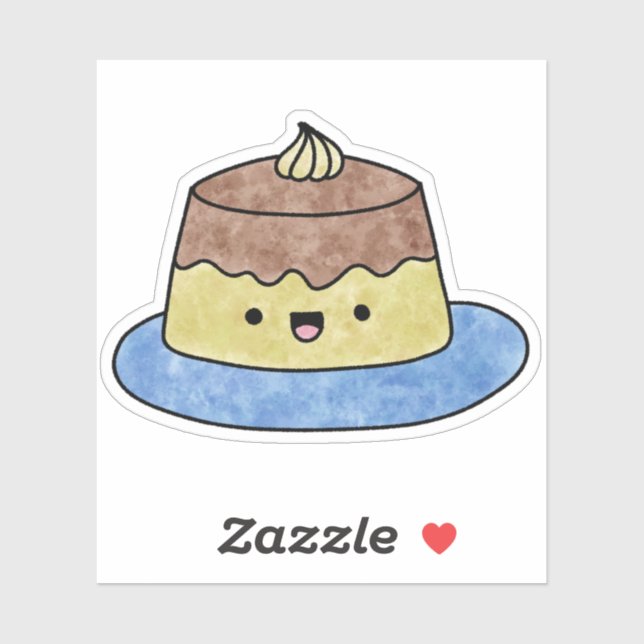 Cute yummy pudding sticker (Sheet)