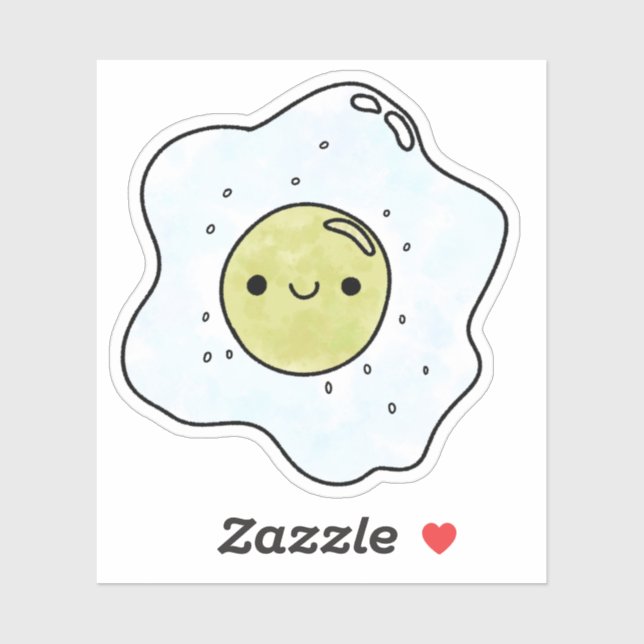 Cute yummy sunny side up egg sticker (Sheet)