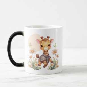 Cute Zebra and Giraffe Design coffee mug