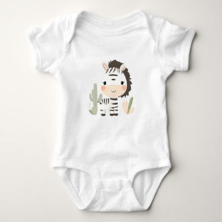 Cute Zebra Baby Jersey Bodysuit