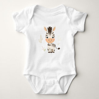 Cute Zebra Baby Jersey Bodysuit
