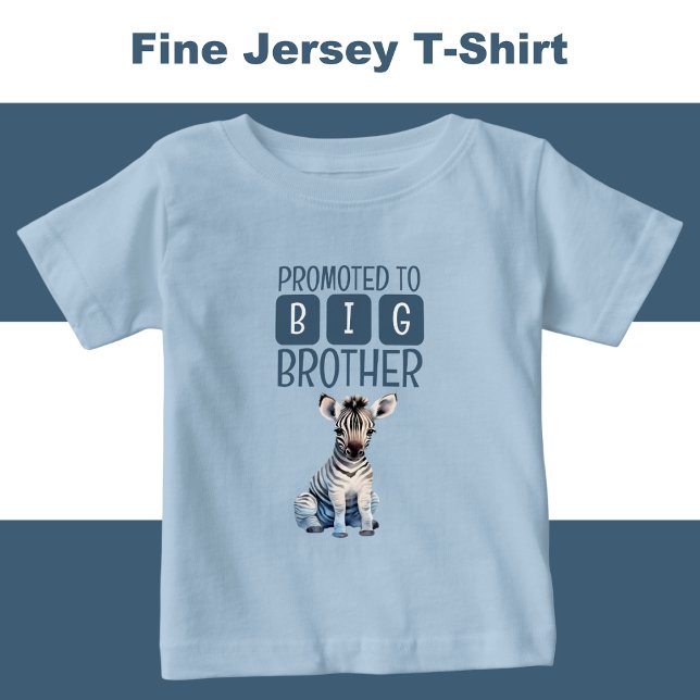 Cute zebra big brother blue baby T-Shirt (Creator Uploaded)