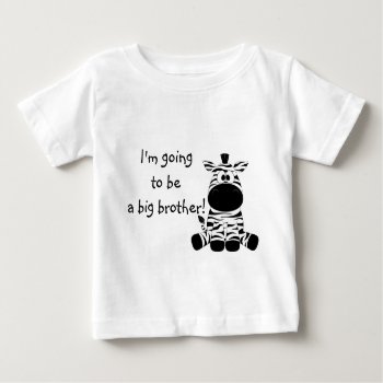 Cute Zebra Big Brother T Shirt by LittleThingsDesigns at Zazzle