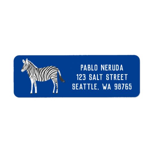 Cute Zebra CUSTOM Mailing Address  Label