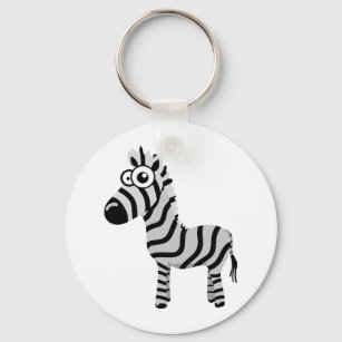 Cute zebra keychain