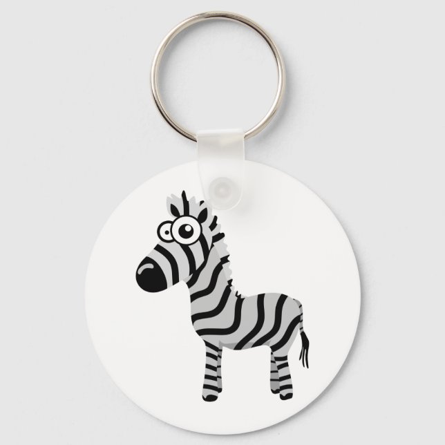 Cute zebra keychain (Front)
