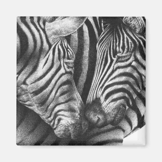 Cute Zebra Magnet (Front)