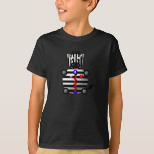 Cute zebra with a zipper T-Shirt