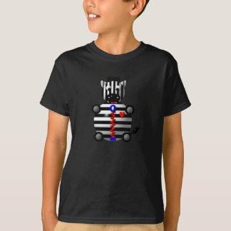 Cute zebra with a zipper T-Shirt
