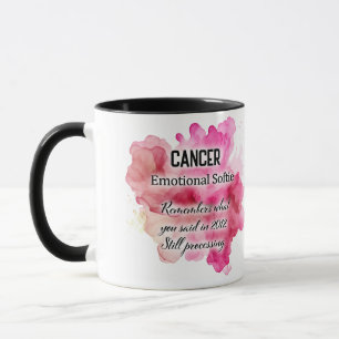 Cute Zodiac Sign Traits/ Cancer Wrap Mug