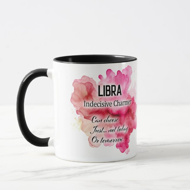 Cute Zodiac Sign Traits/ Libra Wrap  Mug (Left)