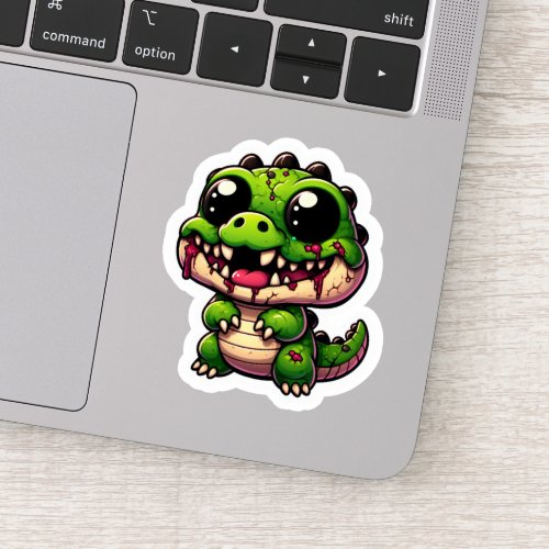 Cute Zombie Alligator Sticker