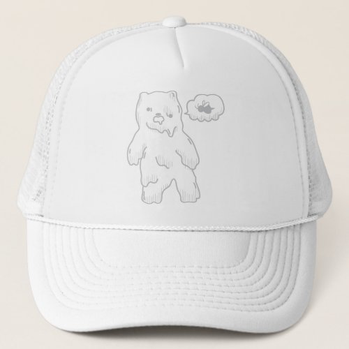 Cute Zombie Bear Trucker Hat