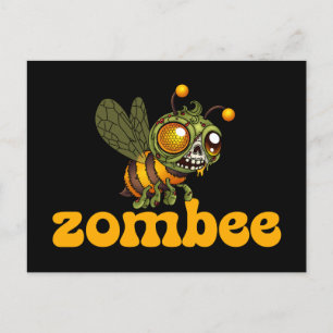 Cute Zombie Bee Postcard