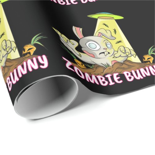 Cute Zombie Easter Rabbit Wrapping Paper