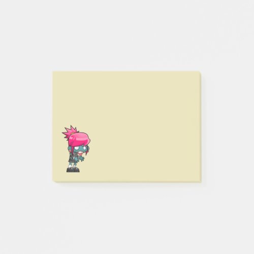 Cute Zombie Girl Illustration Post_it Notes