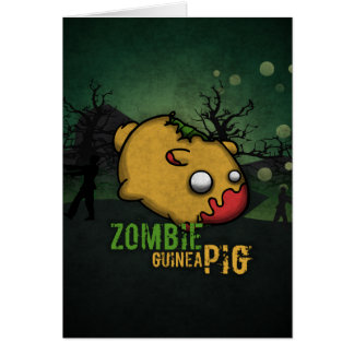 Cute Zombie Guinea Pig Cards