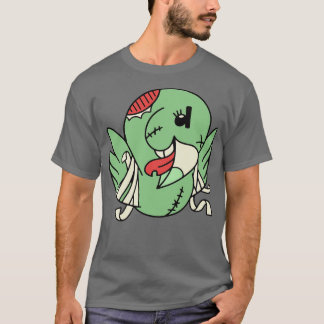 Cute Zombie Parrot Funny Halloween Animals T-Shirt