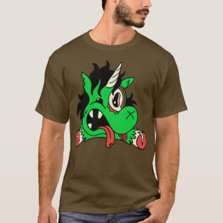 Cute Zombie Unicorn Funny Halloween Animals T-Shirt