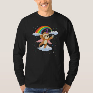 Cute Zoo Animal Lover Rainbow Slothicorn Unicorn S T-Shirt