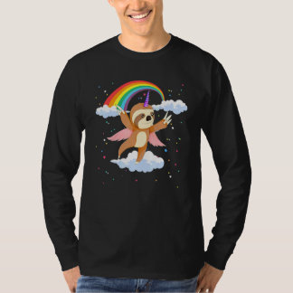 Cute Zoo Animal Lover Rainbow Slothicorn Unicorn S T-Shirt
