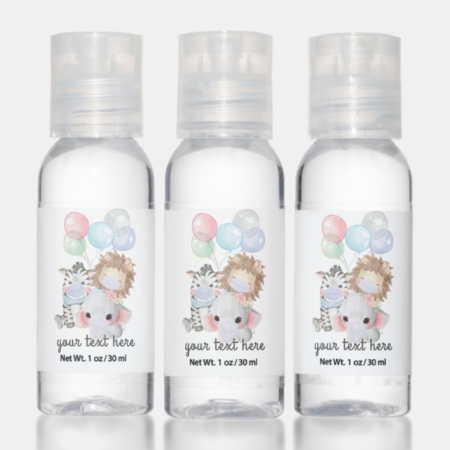 Cute Zoo Animals iN masks Hand Sanitizer (Set)