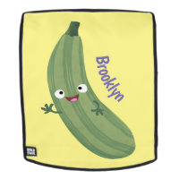Cute zucchini happy cartoon illustration
