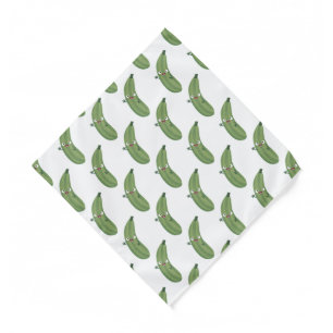 Cute zucchini happy cartoon illustration bandana
