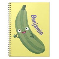 Cute zucchini happy cartoon illustration