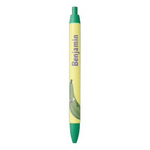 Cute zucchini happy cartoon illustration pen