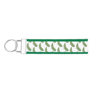 Cute zucchini happy cartoon illustration wrist keychain