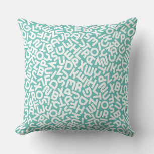 CuteAqua Alphabet Letter Baby Whale Animal Pillow