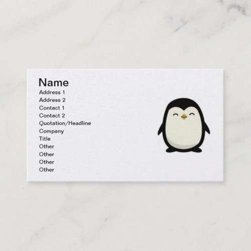 cutebabypenguin business card
