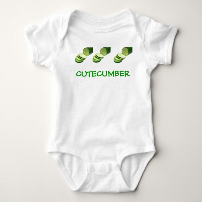 CUTECUMBER CUCUMBER BABY BODYSUIT (Front)