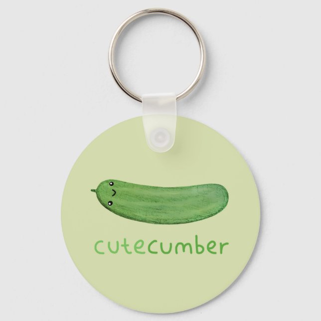 Cutecumber Keychain (Front)