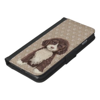 ©cutelittlepuppy Labradoodle Dog Puppy Beige Iphone 6/6s Plus Wallet Case by LabradoodleLove at Zazzle