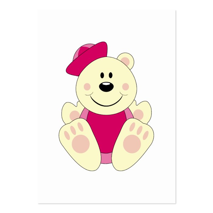 Cutelyn Baby Girl Sailor Polar Bear Business Card Template