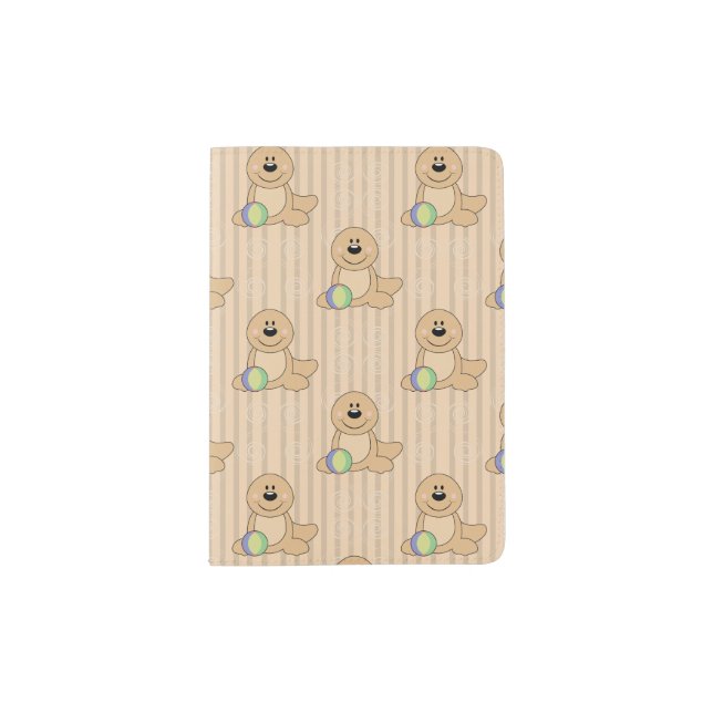 Cutelyn Baby Seal Passport Holder (Front)