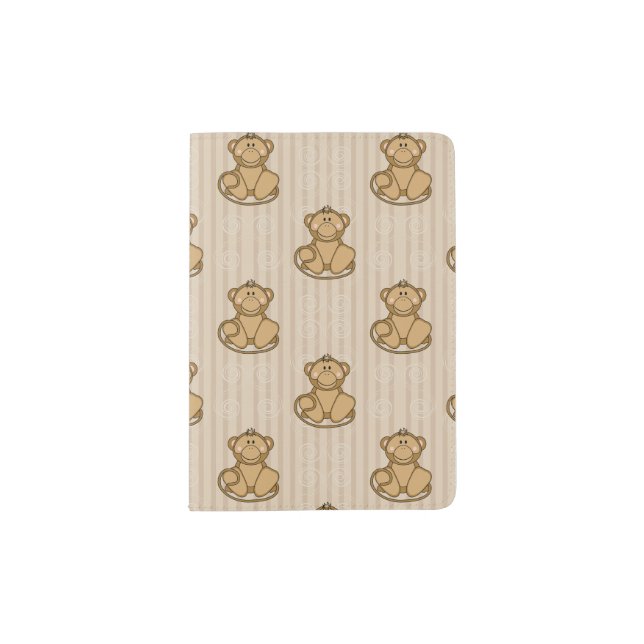 Cutelyn Golden Monkey Passport Holder (Front)