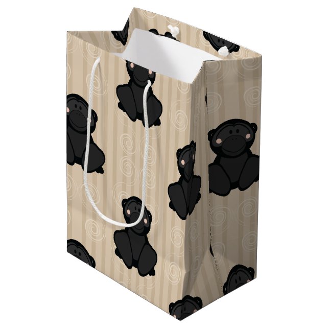 Cutelyn Gorilla Medium Gift Bag (Front Angled)