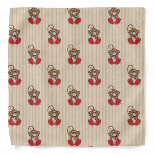 Cutelyn Sock Monkey Bandana