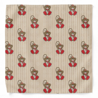 Cutelyn Sock Monkey Bandana