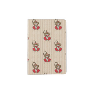 Cutelyn Sock Monkey Passport Holder
