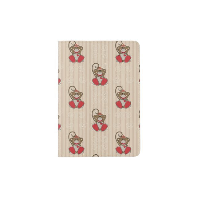 Cutelyn Sock Monkey Passport Holder (Front)