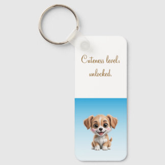 Cuteness Level Keychain – Custom Text & Photo