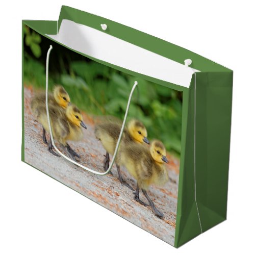 Cuteness on Parade Canada Goose Goslings Large Gift Bag