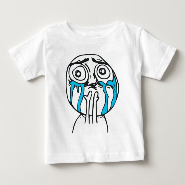 Cuteness Overload Cute Rage Face Meme Baby T-Shirt (Front)