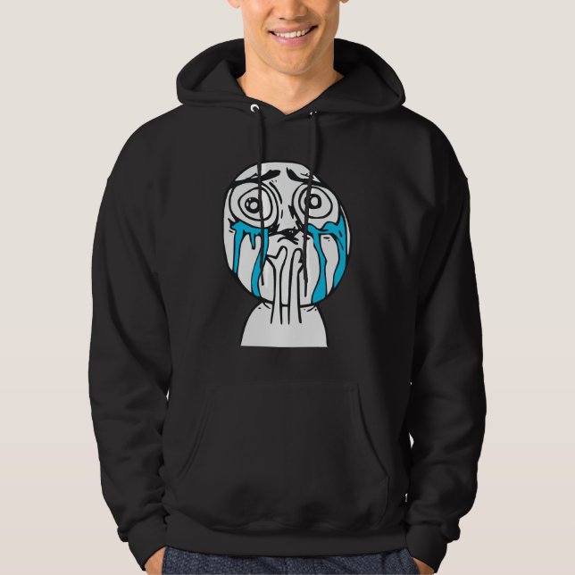 Cuteness Overload Cute Rage Face Meme Hoodie (Front)