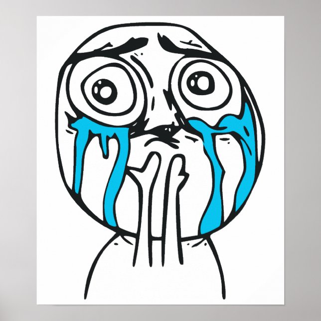 Cuteness Overload Cute Rage Face Meme Poster (Front)